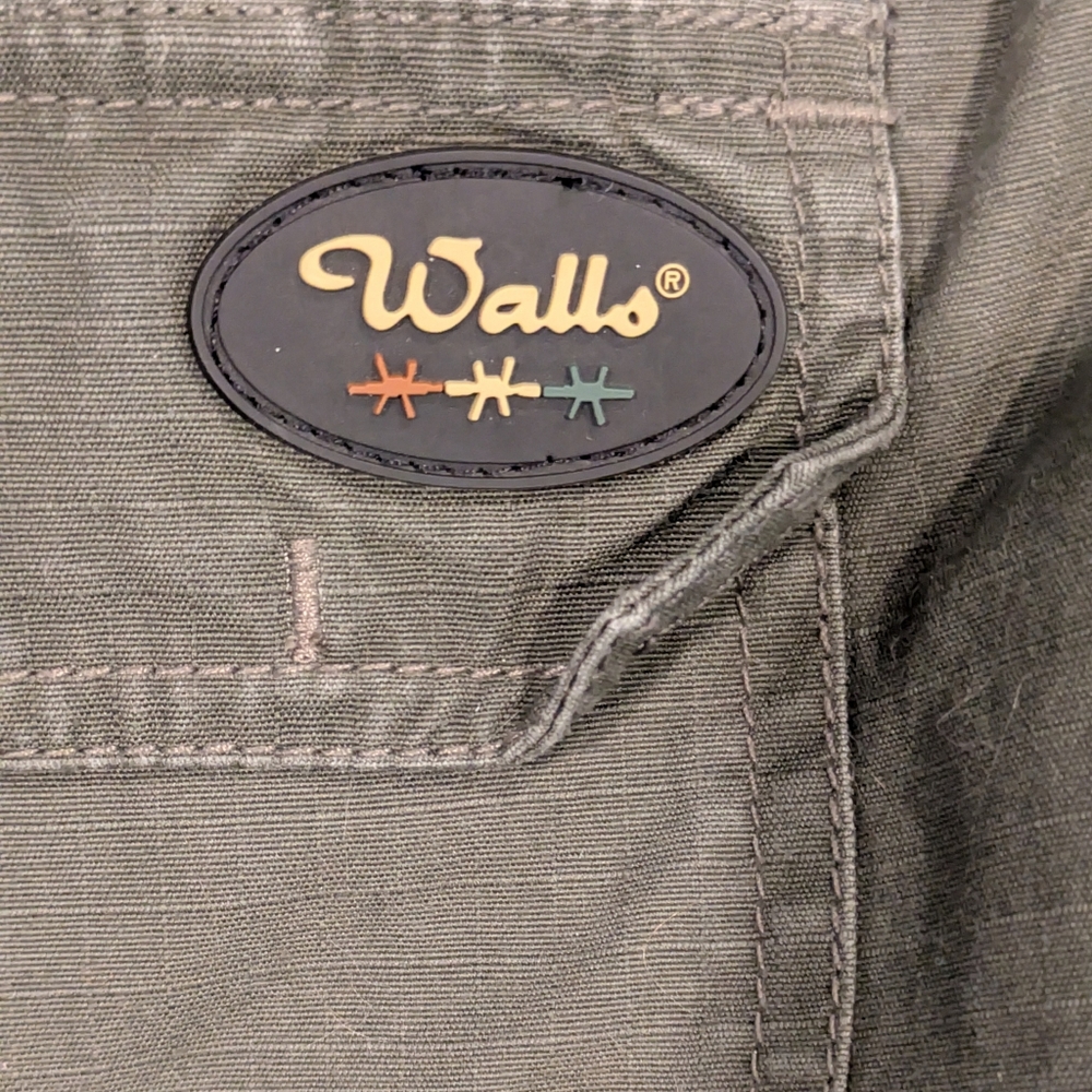 Walls Workwear Cargo Pants Military Green Cotton Utility Pants Large Regular